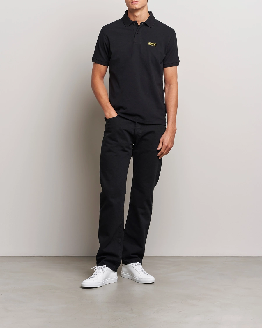 Herr | Pikéer | Barbour International | Essential Polo Black