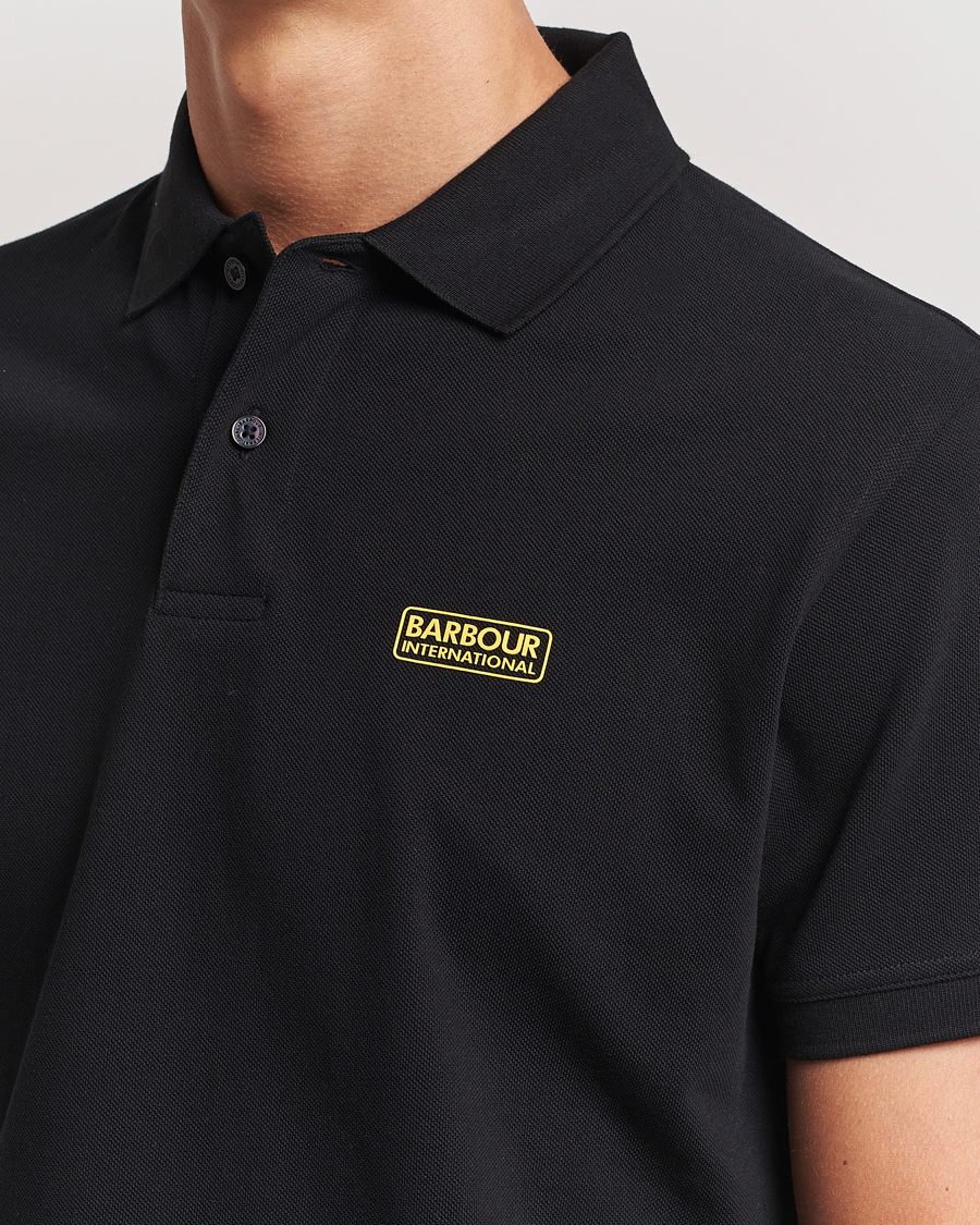 Herr | Pikéer | Barbour International | Essential Polo Black
