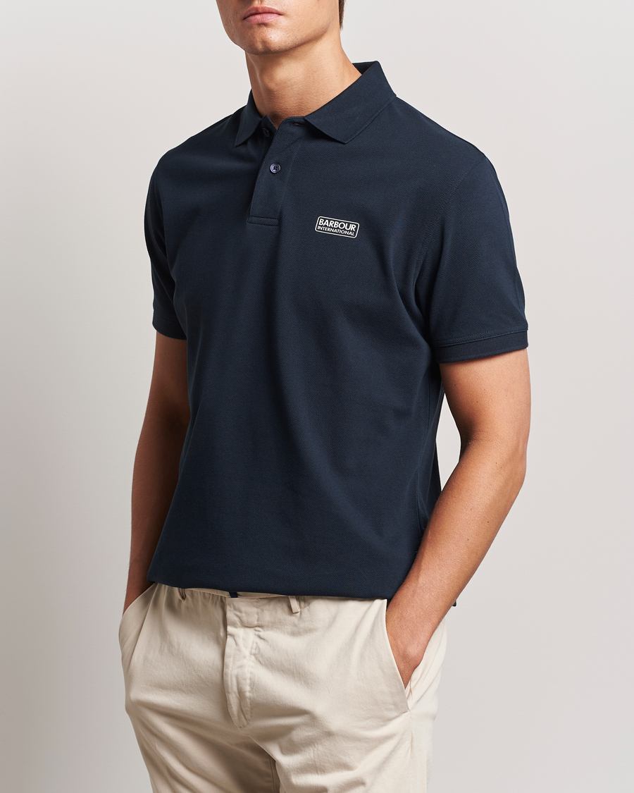 Herr | Best of British | Barbour International | Essential Polo Navy