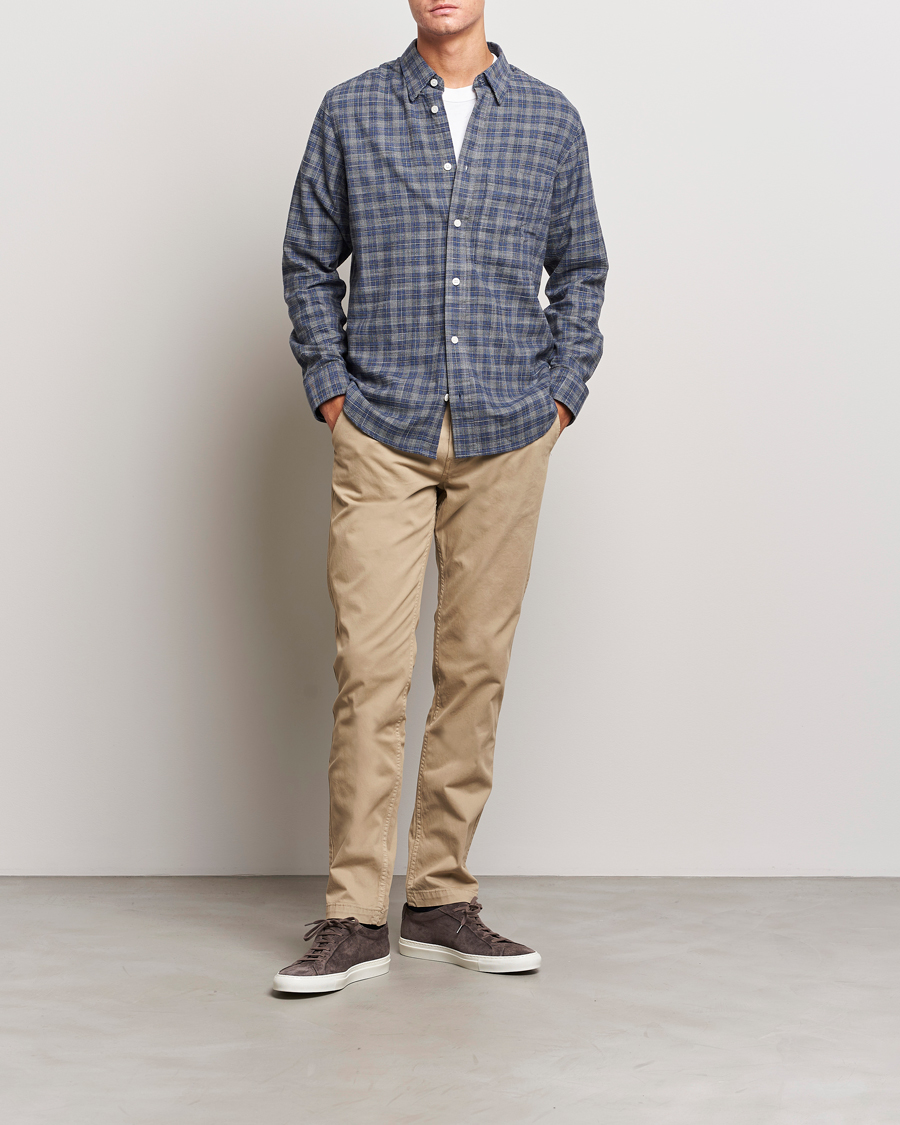 Herr | Byxor | NN07 | Marco Slim Fit Stretch Chinos Khaki