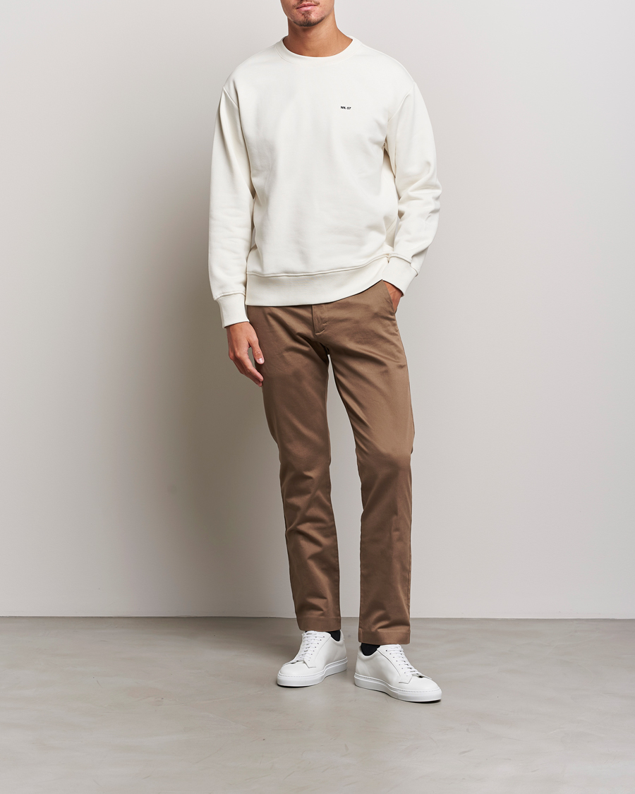 Herr | Byxor | NN07 | Theo Regular Fit Stretch Chinos Shitake