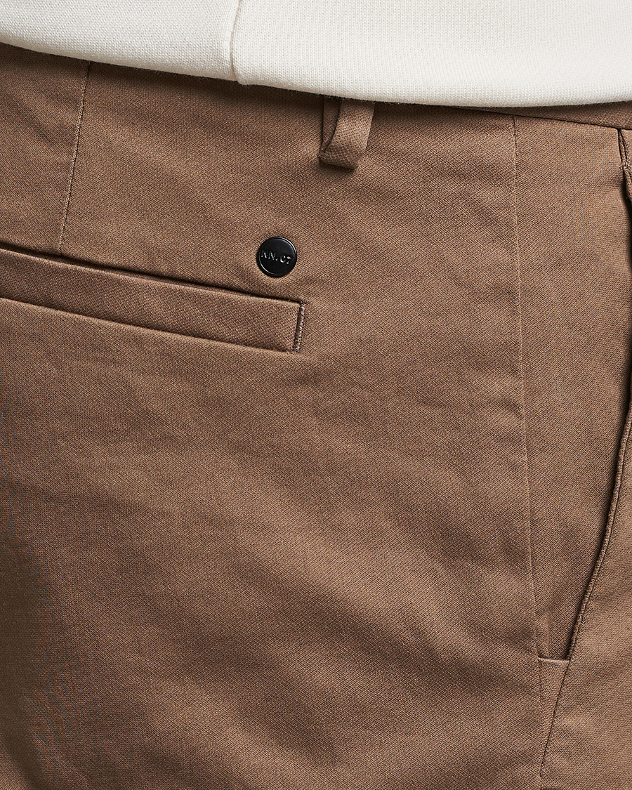 Herr | Byxor | NN07 | Theo Regular Fit Stretch Chinos Shitake