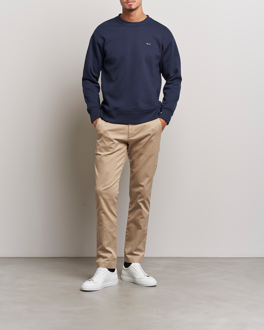 Herr | Byxor | NN07 | Theo Regular Fit Stretch Chinos Khaki