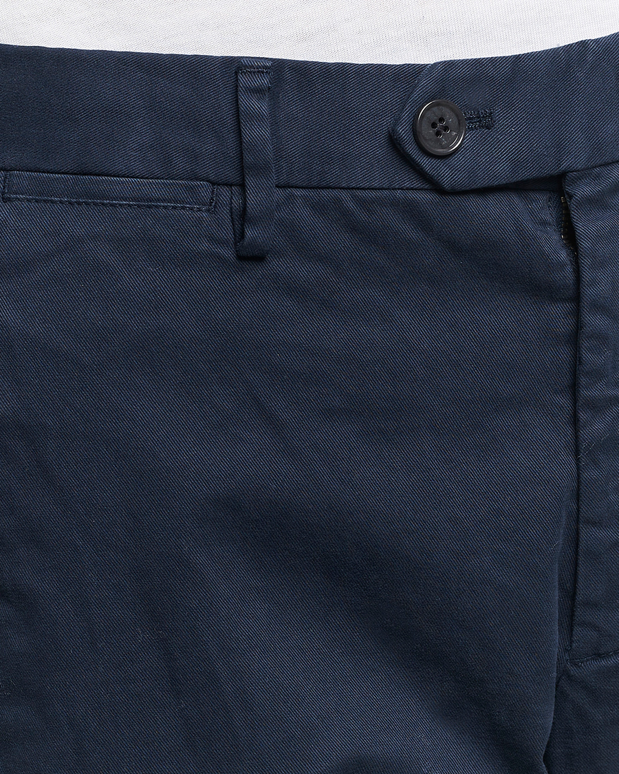Herr | Byxor | NN07 | Wilhelm Regular Fit Stretch Chinos Navy Blue