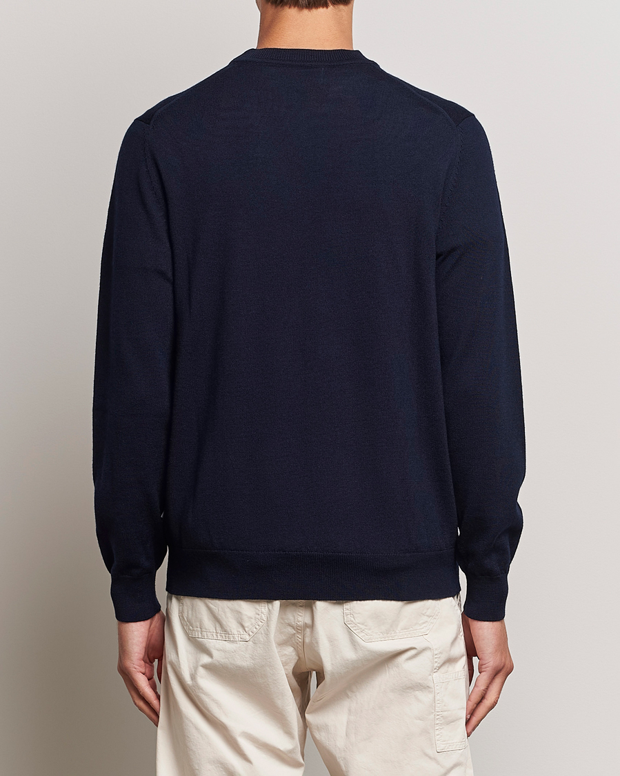Herr | Tröjor | NN07 | Ted Merino Crew Neck Pullover Navy Blue
