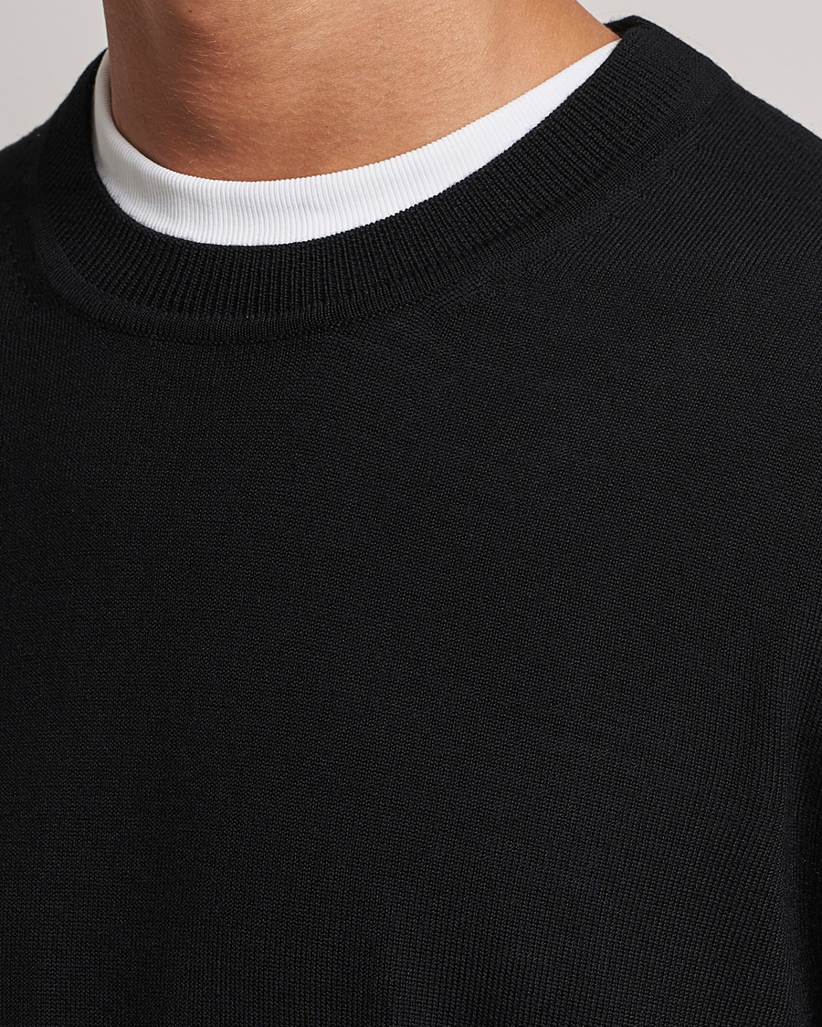 Herr | Tröjor | NN07 | Ted Merino Crew Neck Pullover Black