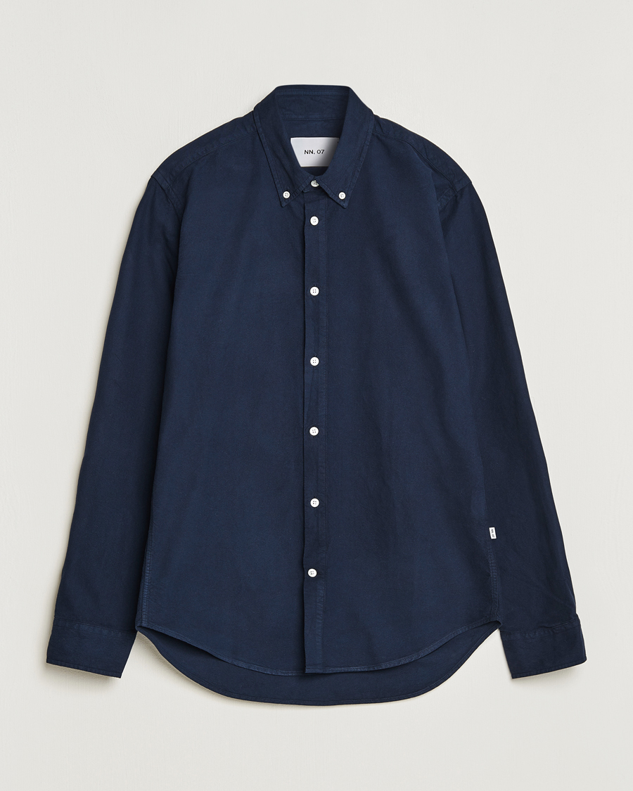 Herr | Skjortor | NN07 | Arne Button Down Oxford Shirt Navy Blue