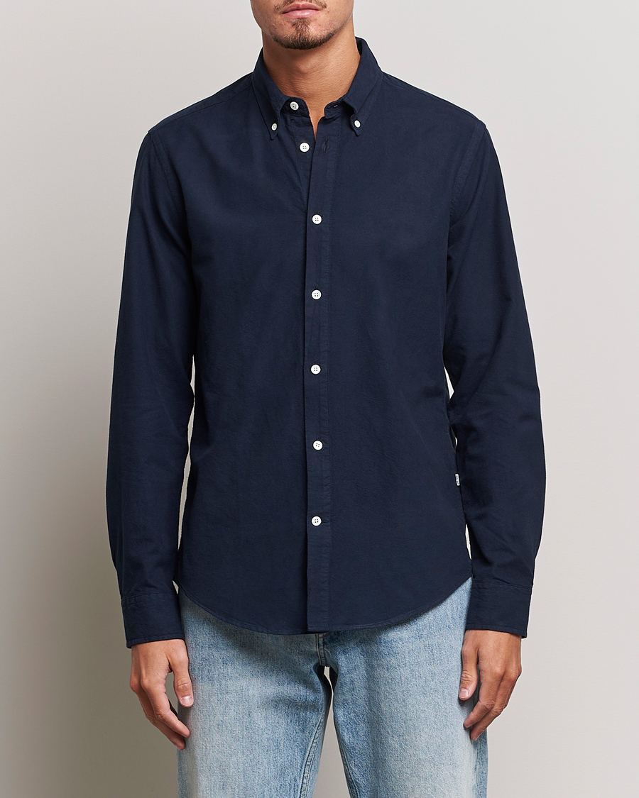 Herr | Kläder | NN07 | Arne Button Down Oxford Shirt Navy Blue