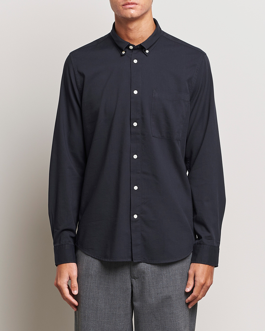 Herr | Wardrobe basics | NN07 | Arne Tencel Shirt Black