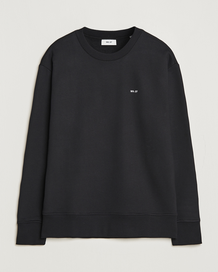 Herr | Tröjor | NN07 | Briggs Logo Crew Neck Sweatshirt Black
