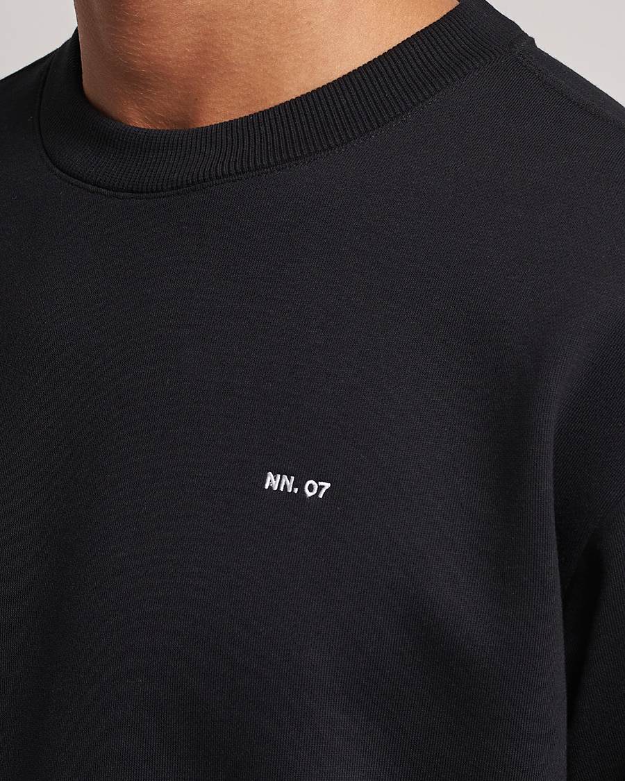 Herr | Tröjor | NN07 | Briggs Logo Crew Neck Sweatshirt Black