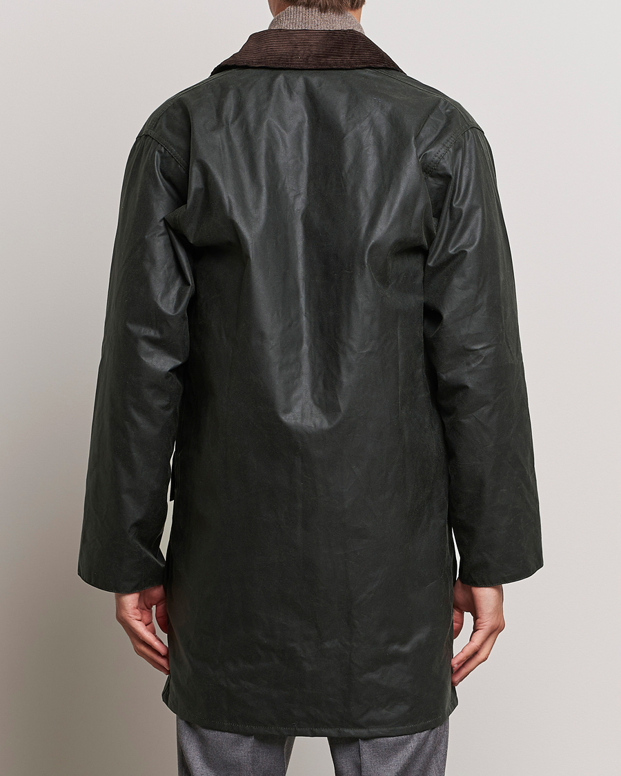 Herr | Jackor | Barbour Lifestyle | Border Wax Coat Sage