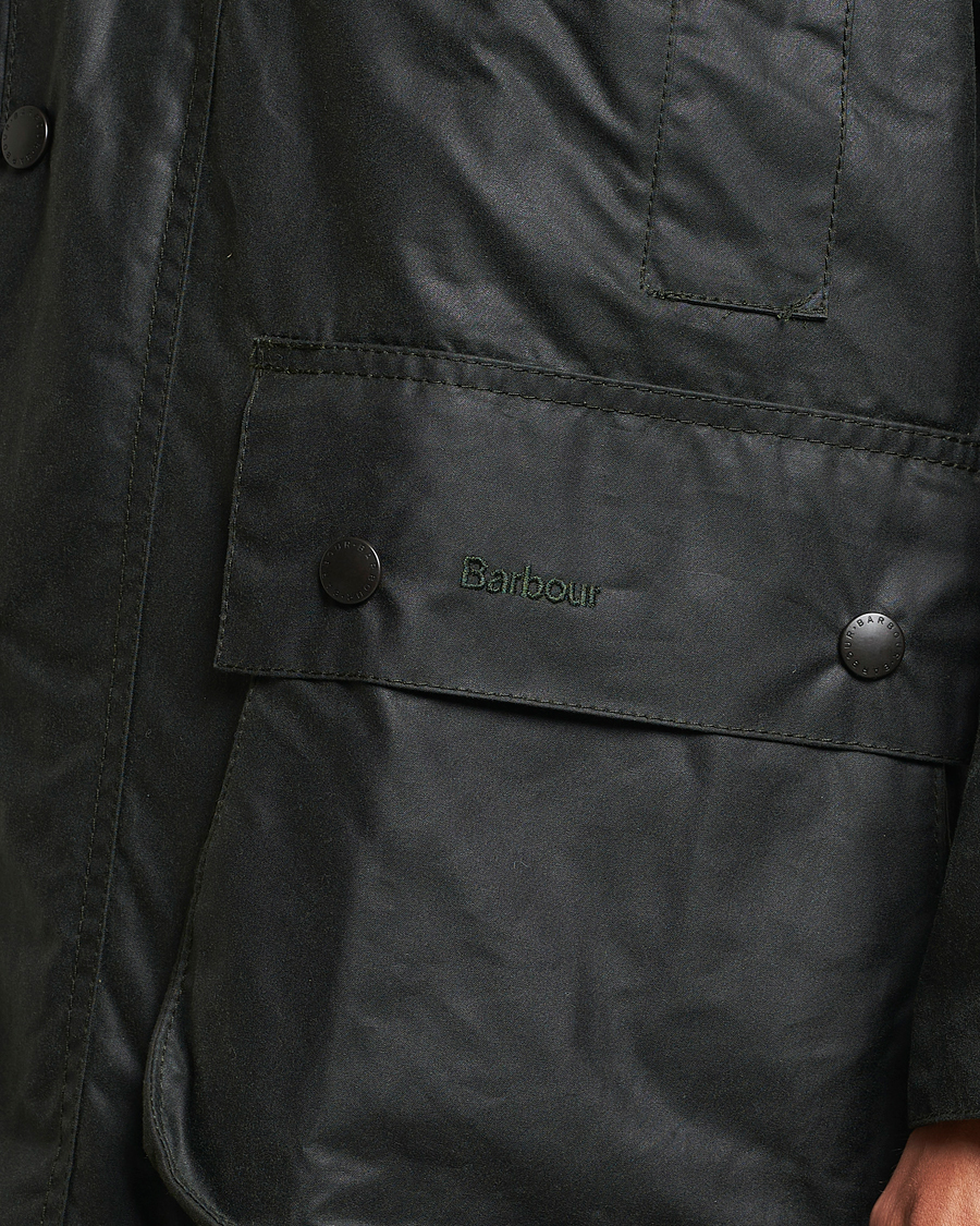 Herr | Jackor | Barbour Lifestyle | Border Wax Coat Sage