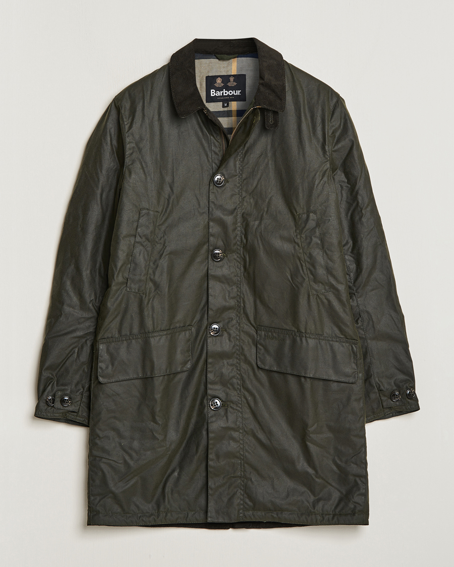 Herr | Jackor | Barbour Lifestyle | Waxed Mac Coat Fern