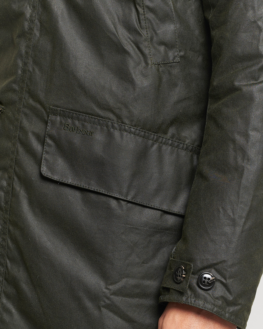 Herr | Jackor | Barbour Lifestyle | Waxed Mac Coat Fern