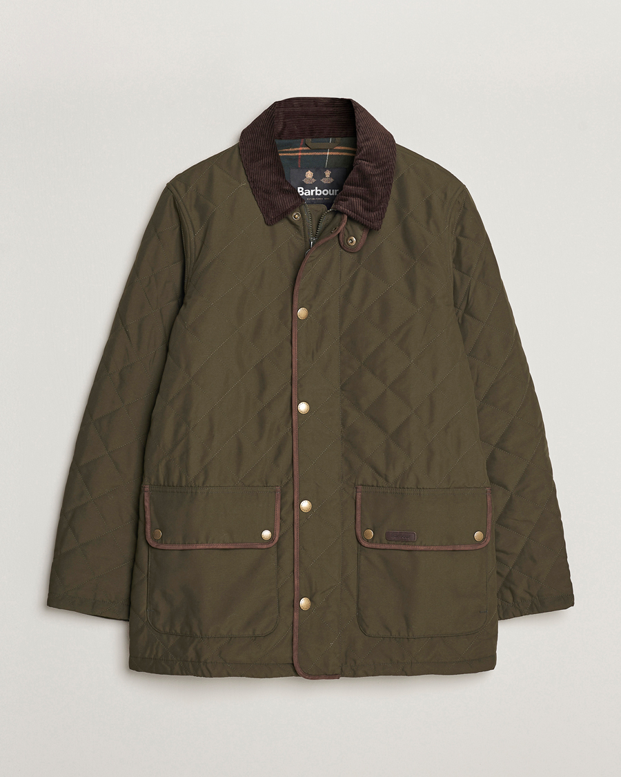 Herr | Jackor | Barbour Lifestyle | Burton Quilt Waterproof Jacket Dark Olive