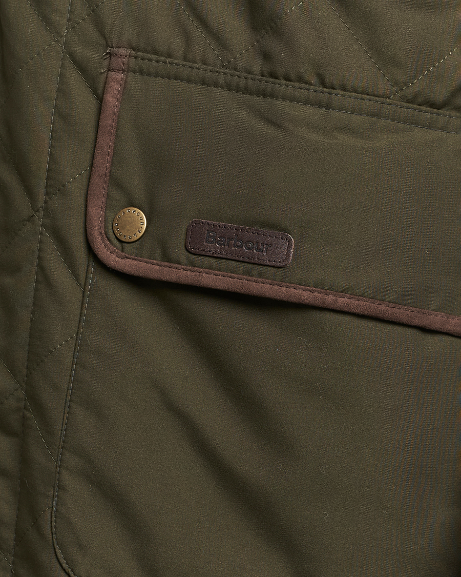 Herr | Jackor | Barbour Lifestyle | Burton Quilt Waterproof Jacket Dark Olive