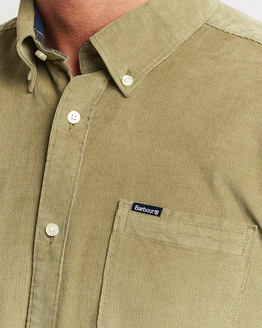 Herr | Skjortor | Barbour Lifestyle | Ramsey Corduroy Shirt Bleached Olive