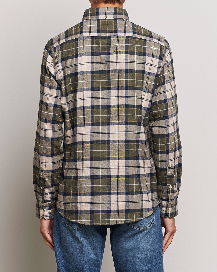 Herr | Skjortor | Barbour Lifestyle | Flannel Check Shirt Forest Mist