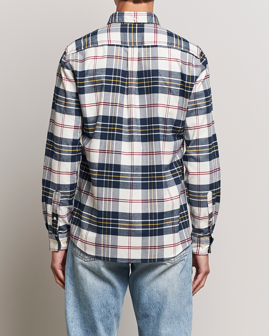 Herr | Skjortor | Barbour Lifestyle | Ronan Flannel Check Shirt Ecru