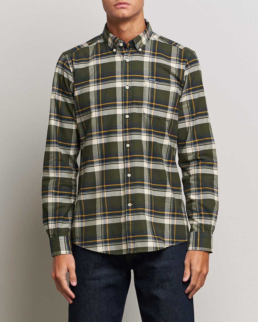 Herr | Barbour | Barbour Lifestyle | Sheildton Check Flannel Shirt Olive