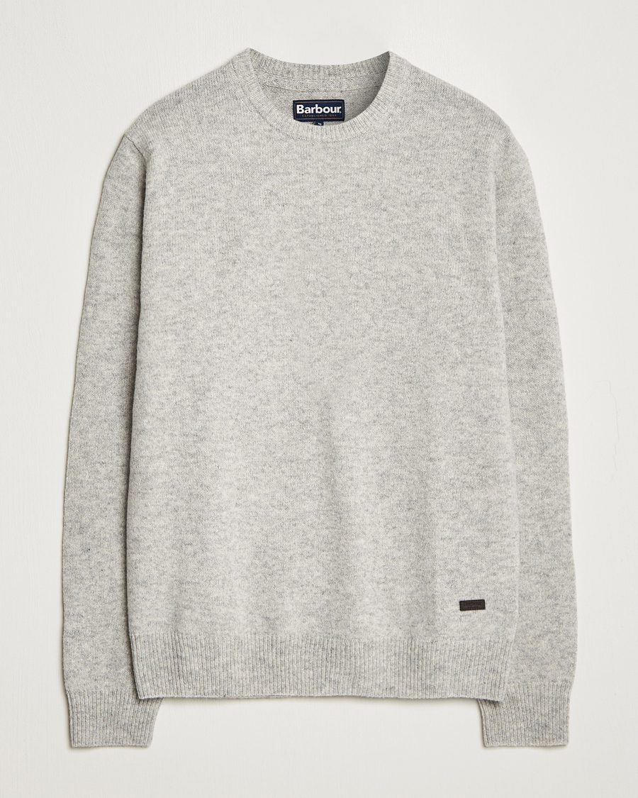 Herr | Tröjor | Barbour Lifestyle | Patch Crew Light Grey Marl