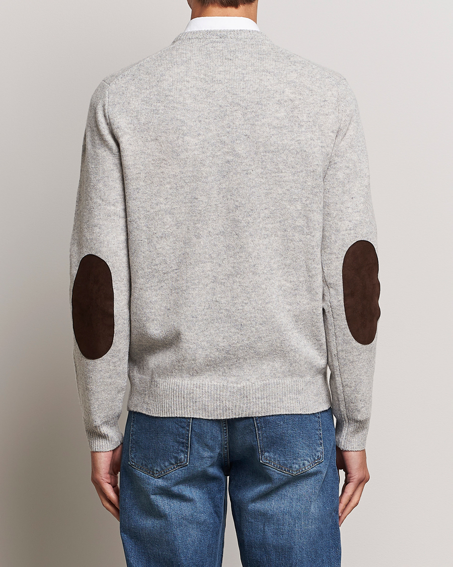 Herr | Tröjor | Barbour Lifestyle | Patch Crew Light Grey Marl