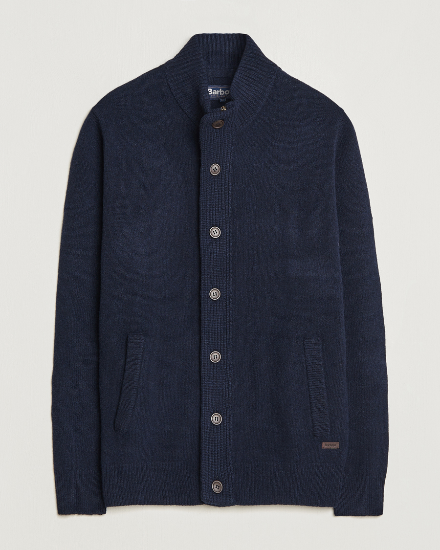 Herr | Tröjor | Barbour Lifestyle | Essential Patch Zip Through Cardigan Navy