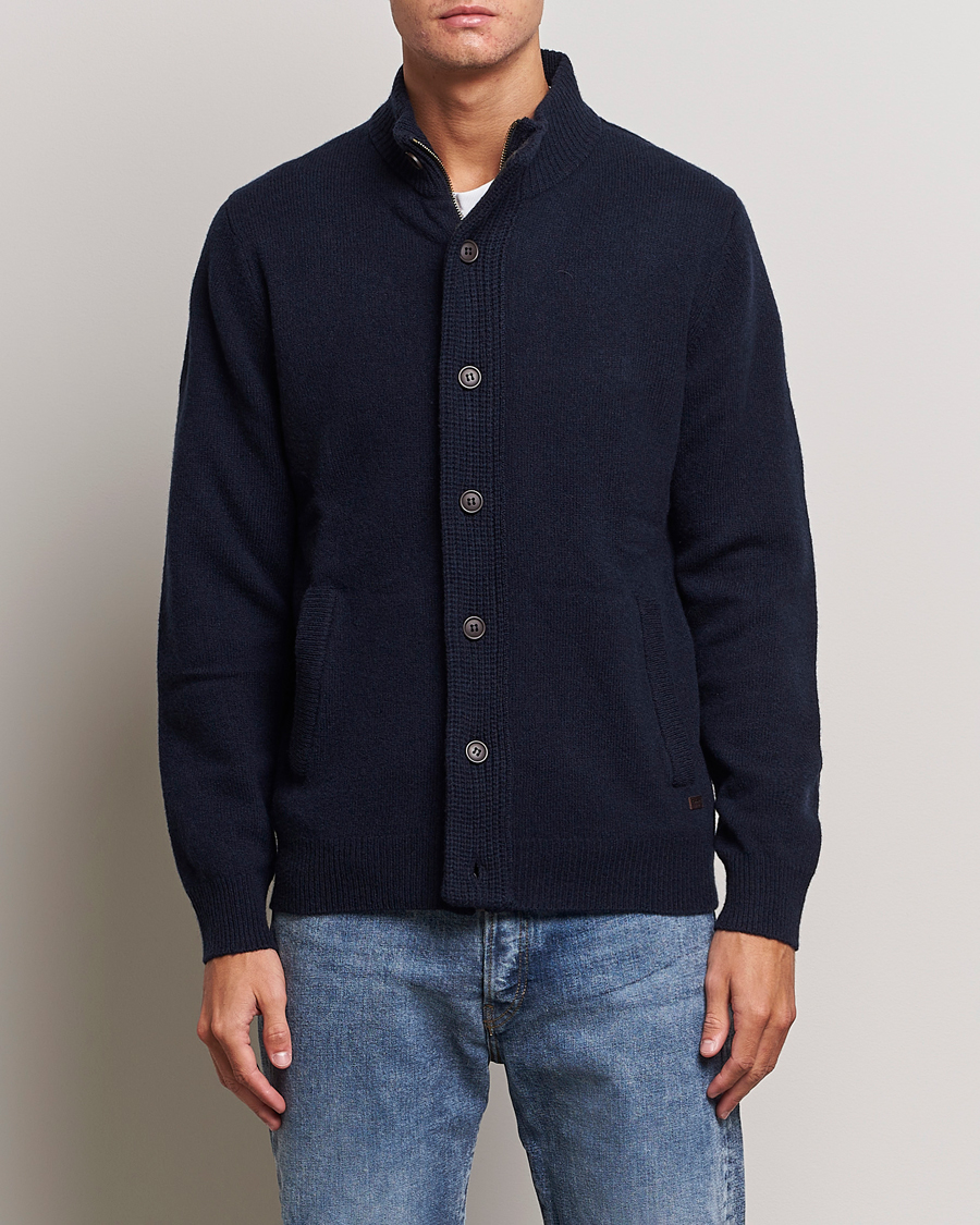 Herr | Barbour | Barbour Lifestyle | Essential Patch Zip Through Cardigan Navy