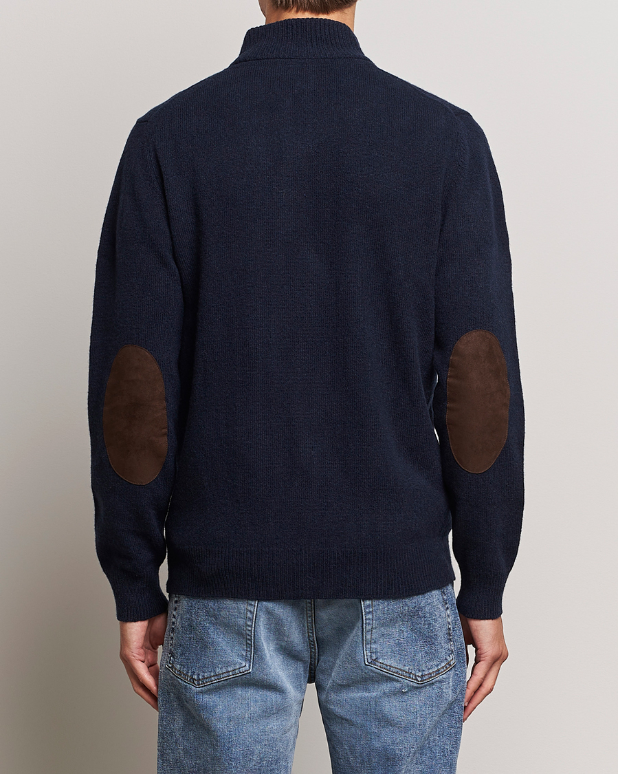 Herr | Tröjor | Barbour Lifestyle | Essential Patch Zip Through Cardigan Navy