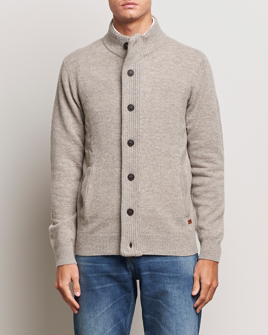Herr | Barbour | Barbour Lifestyle | Essential Patch Zip Through Cardigan New Stone
