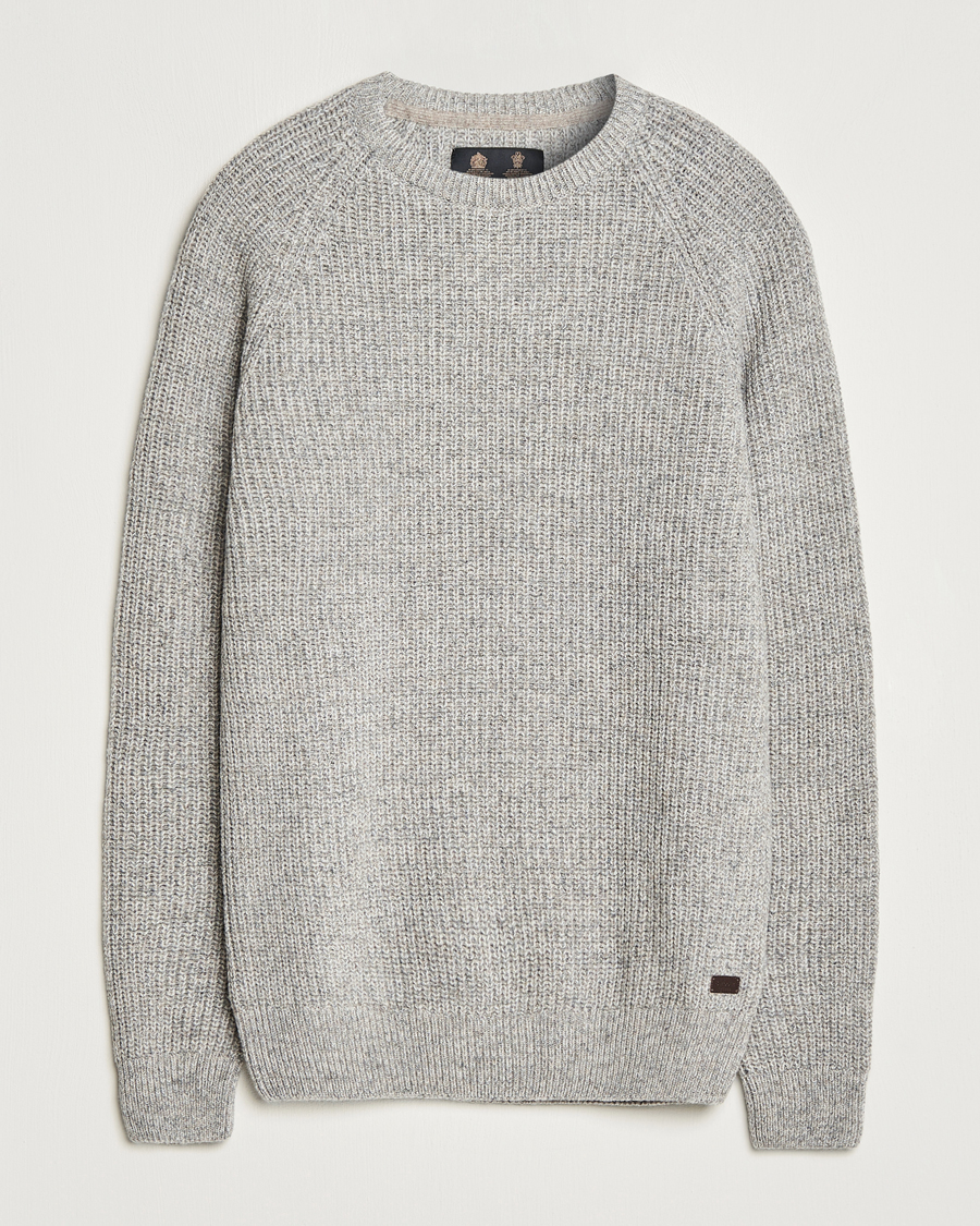 Herr | Tröjor | Barbour Lifestyle | Horseford Knitted Crewneck Stone