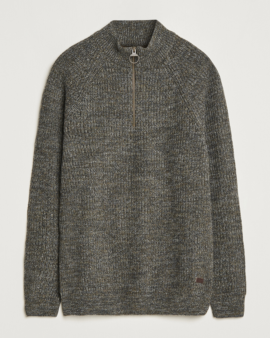 Herr | Best of British | Barbour Lifestyle | Horseford Knitted Halfzip Olive