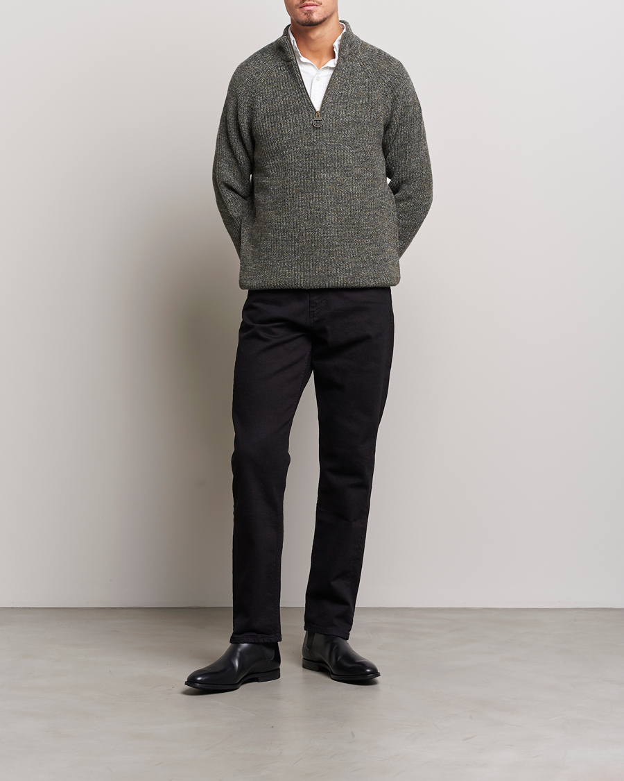 Herr | Tröjor | Barbour Lifestyle | Horseford Knitted Halfzip Olive