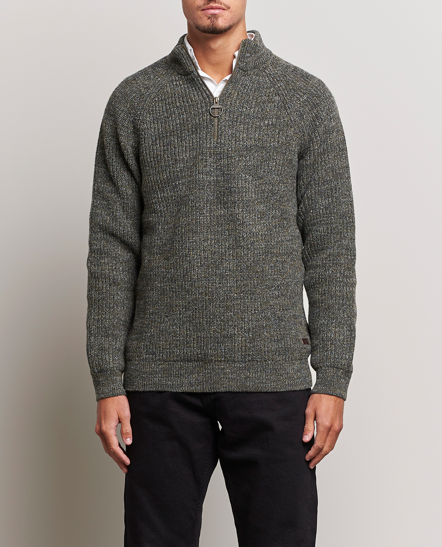 Herr | Tröjor | Barbour Lifestyle | Horseford Knitted Halfzip Olive