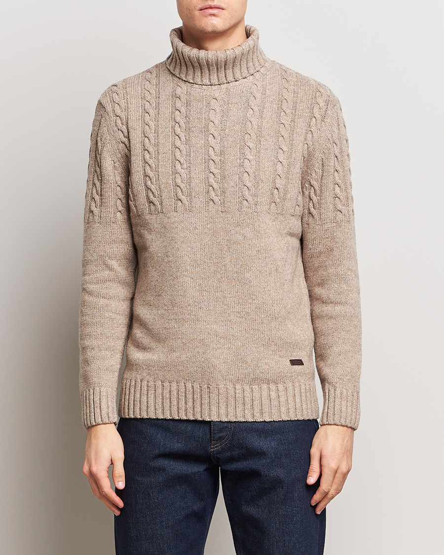 Herr |  | Barbour Lifestyle | Duffle Cable Rollneck Stone