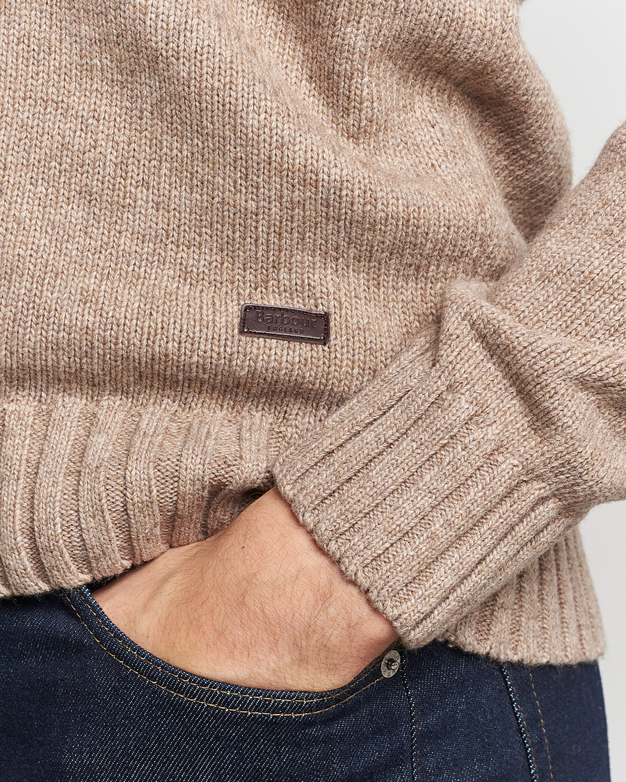 Herr | Tröjor | Barbour Lifestyle | Duffle Cable Rollneck Stone
