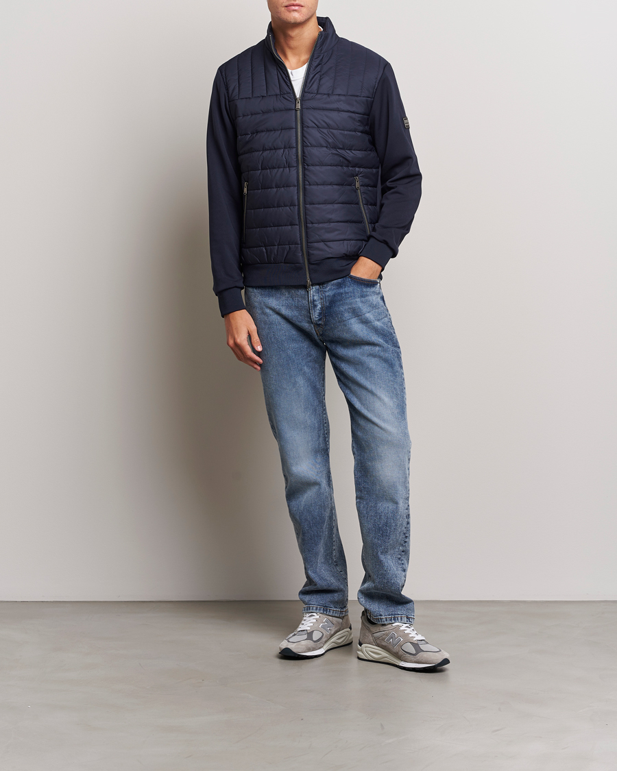 Herr | Tröjor | Barbour International | Counter Quilt Zip Sweat Night Sky