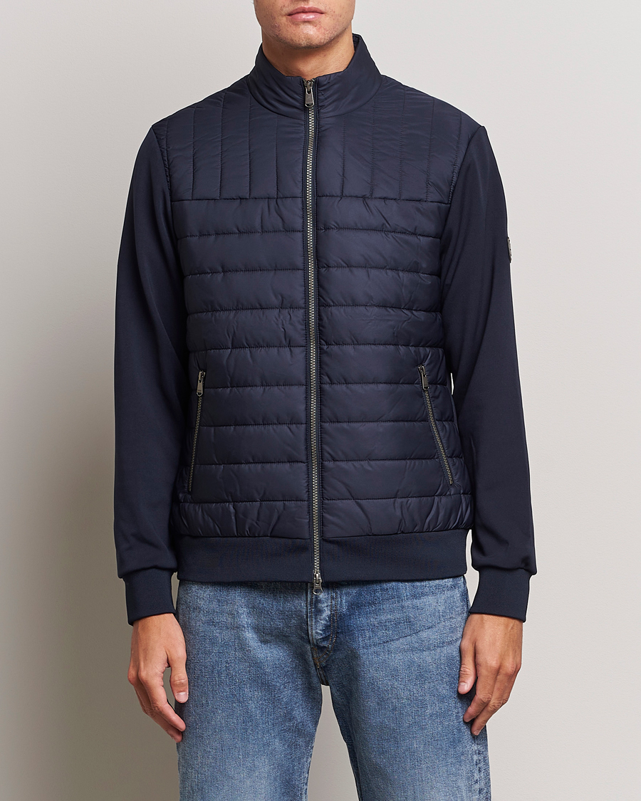 Herr |  | Barbour International | Counter Quilt Zip Sweat Night Sky