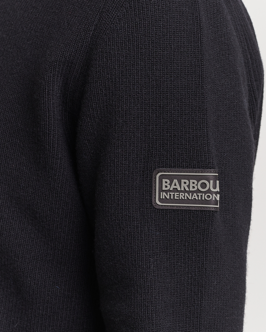 Herr | Tröjor | Barbour International | Corser Knitted Halfzip Black