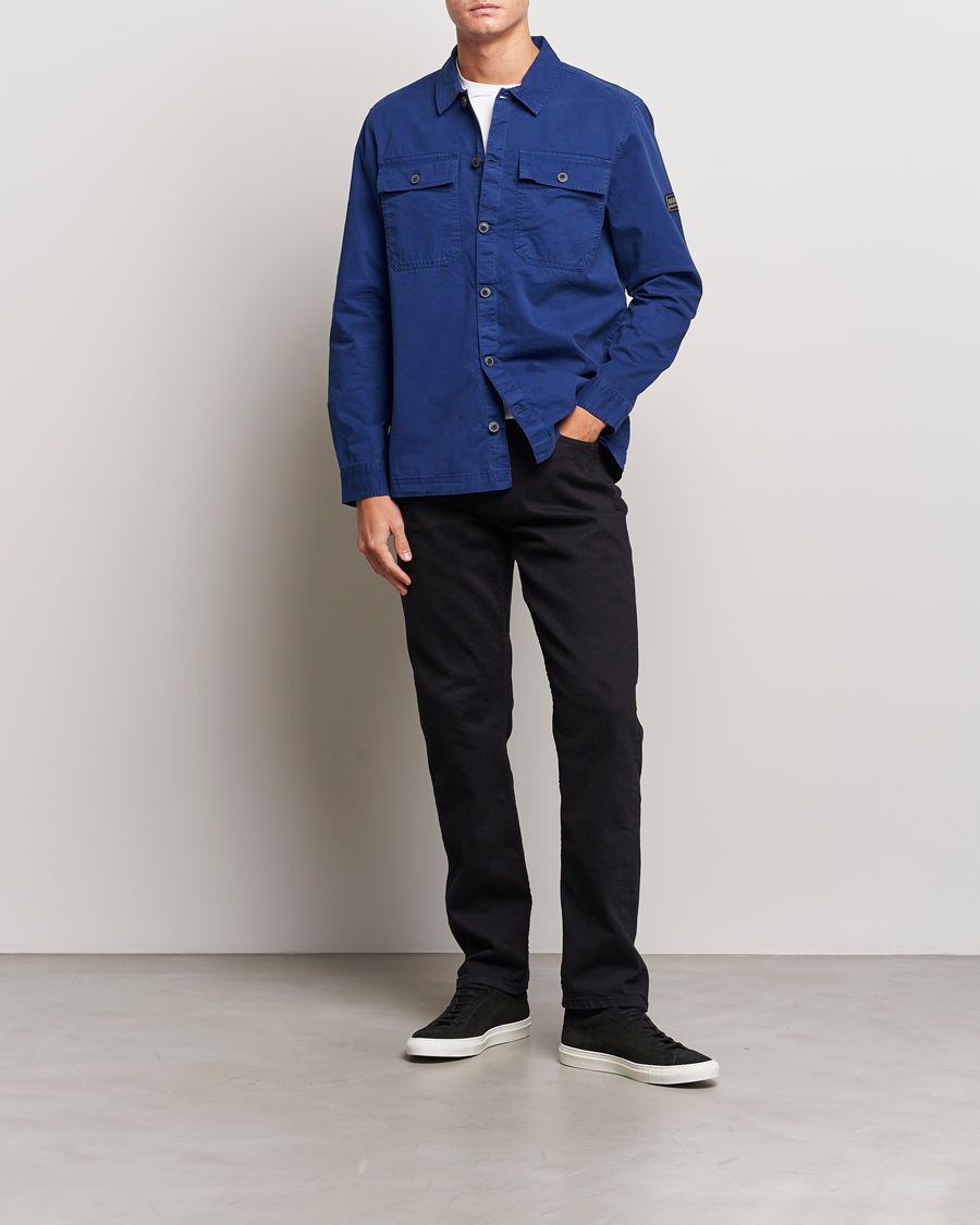 Herr | Skjortor | Barbour International | Adey Pocket Overshirt Inky Blue