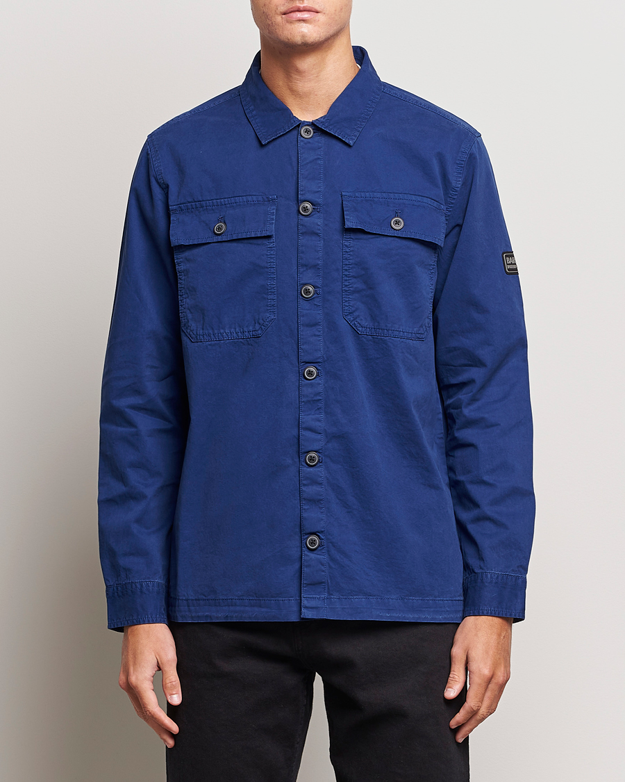 Herr |  | Barbour International | Adey Pocket Overshirt Inky Blue