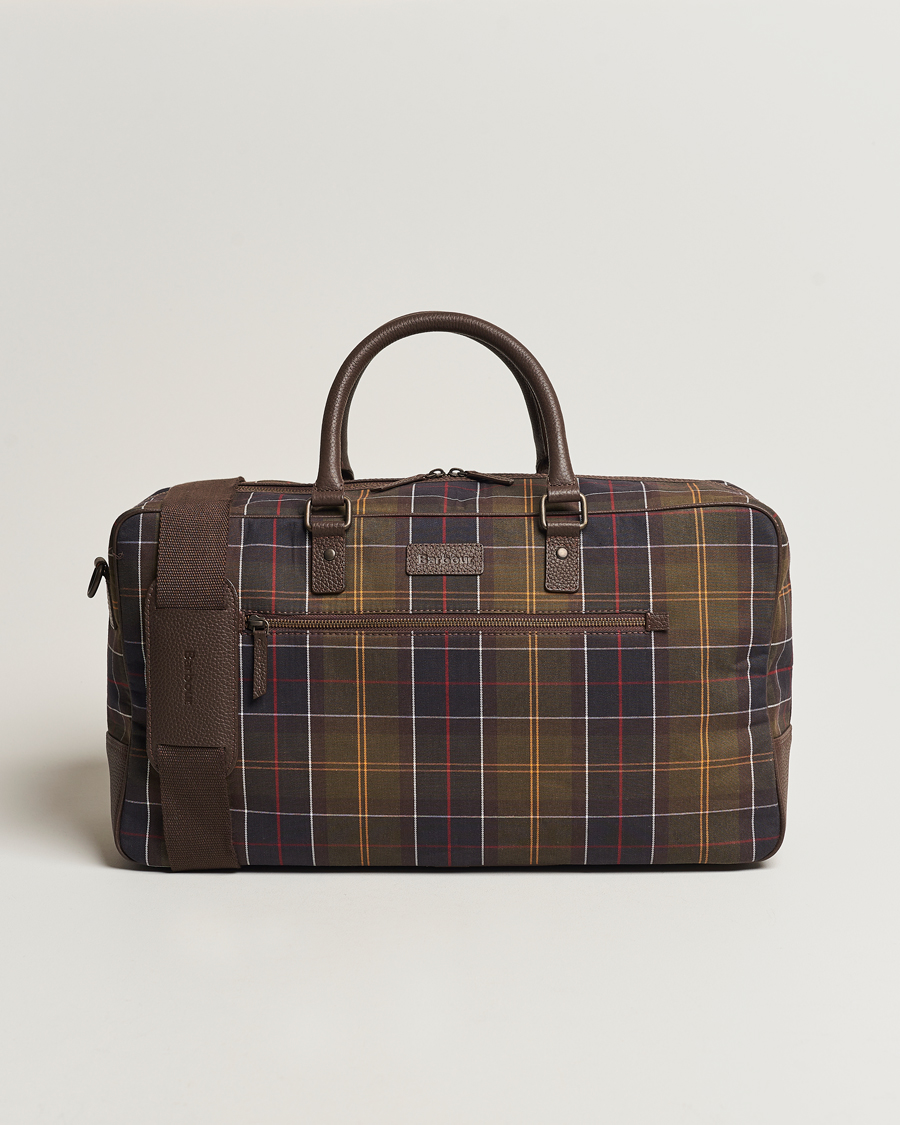 Herr | Barbour Lifestyle Tartan Leather Holdall Classic Tartan | Barbour Lifestyle | Tartan Leather Holdall Classic Tartan
