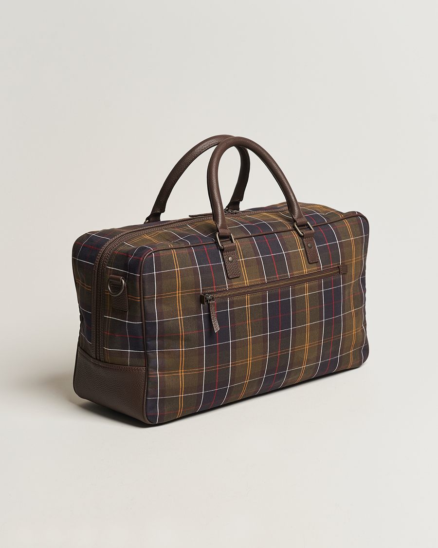 Herr | Barbour Lifestyle Tartan Leather Holdall Classic Tartan | Barbour Lifestyle | Tartan Leather Holdall Classic Tartan