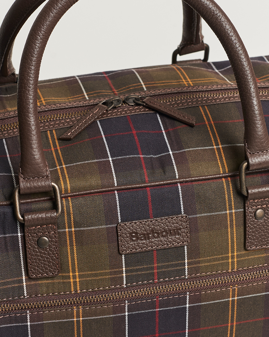 Herr | Barbour Lifestyle Tartan Leather Holdall Classic Tartan | Barbour Lifestyle | Tartan Leather Holdall Classic Tartan