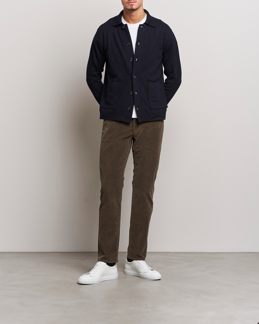 Herr | Byxor | Jacob Cohën | Bard 5-Pocket Corduroy Trousers Brown