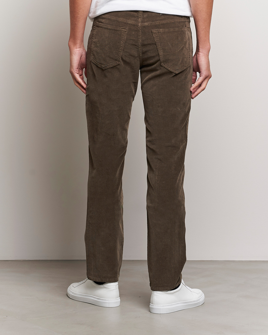 Herr | Byxor | Jacob Cohën | Bard 5-Pocket Corduroy Trousers Brown