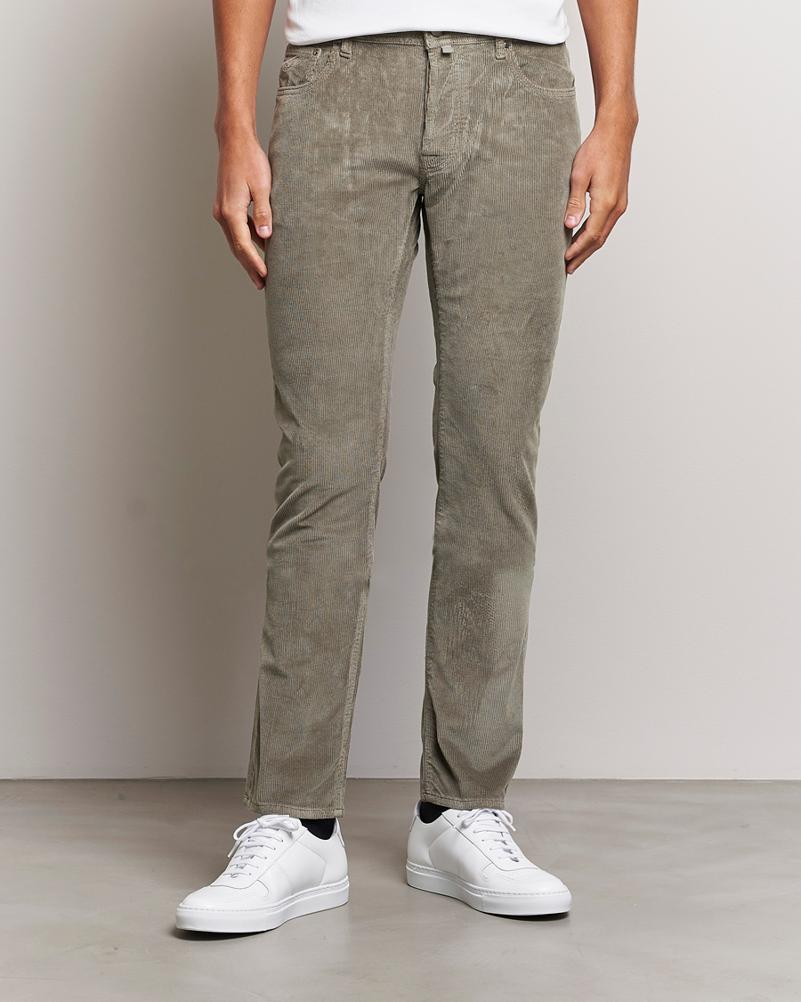 Herr |  | Jacob Cohën | Bard 5-Pocket Medium Corduroy Trousers Taupe