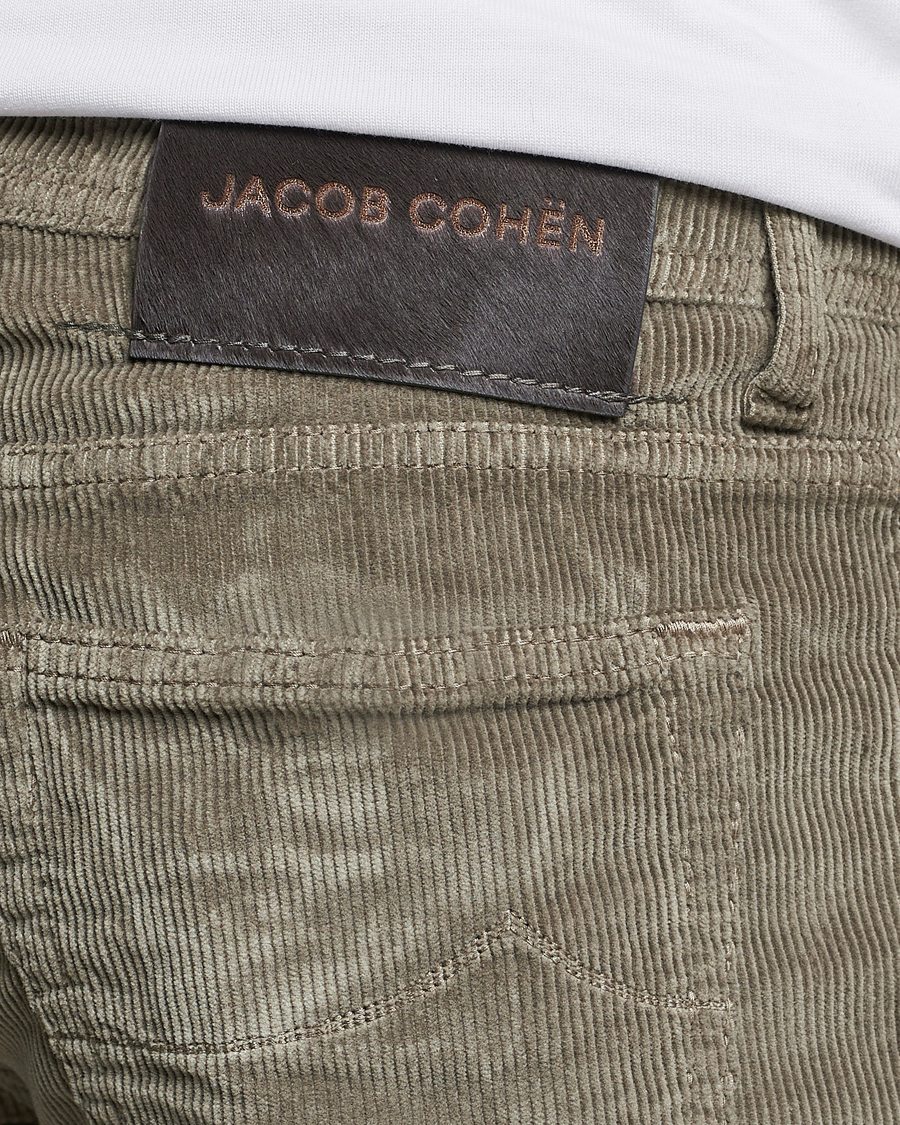 Herr | Byxor | Jacob Cohën | Bard 5-Pocket Medium Corduroy Trousers Taupe
