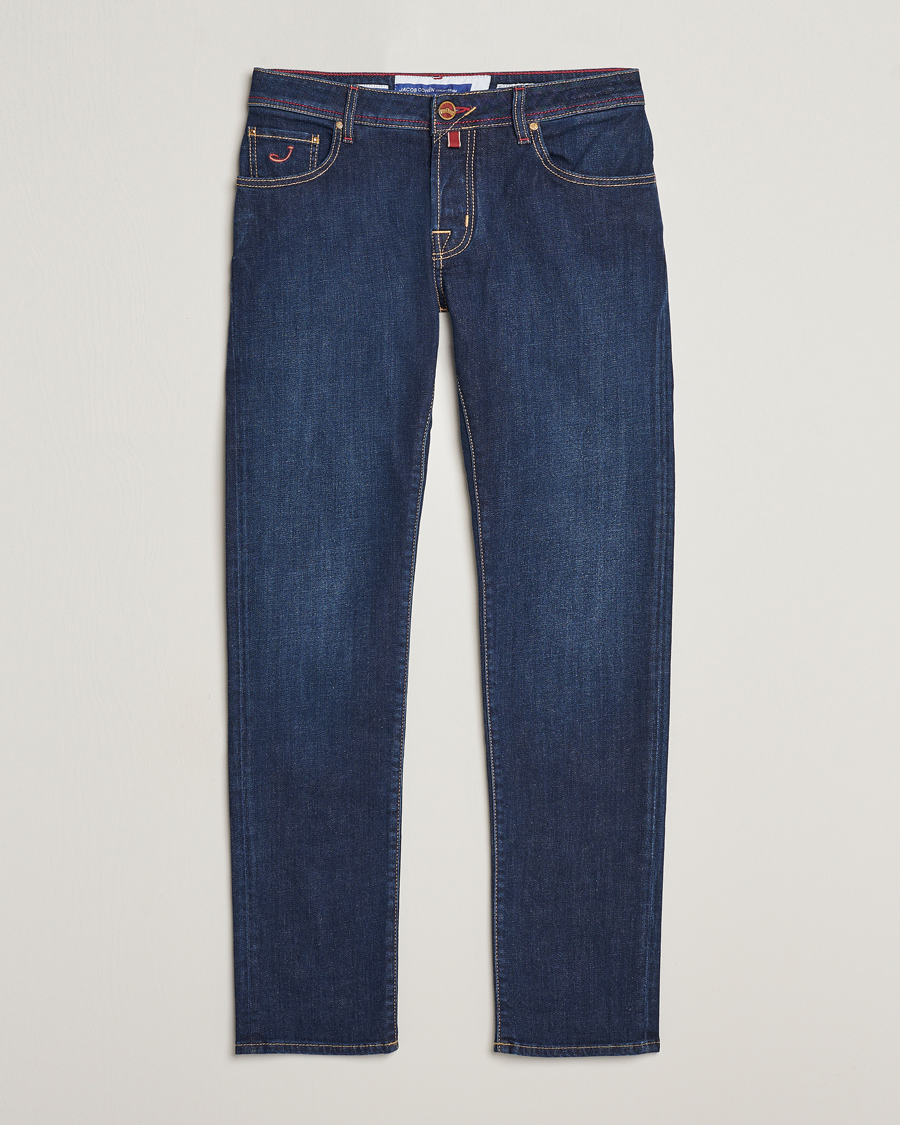 Herr | Jeans | Jacob Cohën | Nick Venice Slim Fit Stretch Jeans Dark Blue